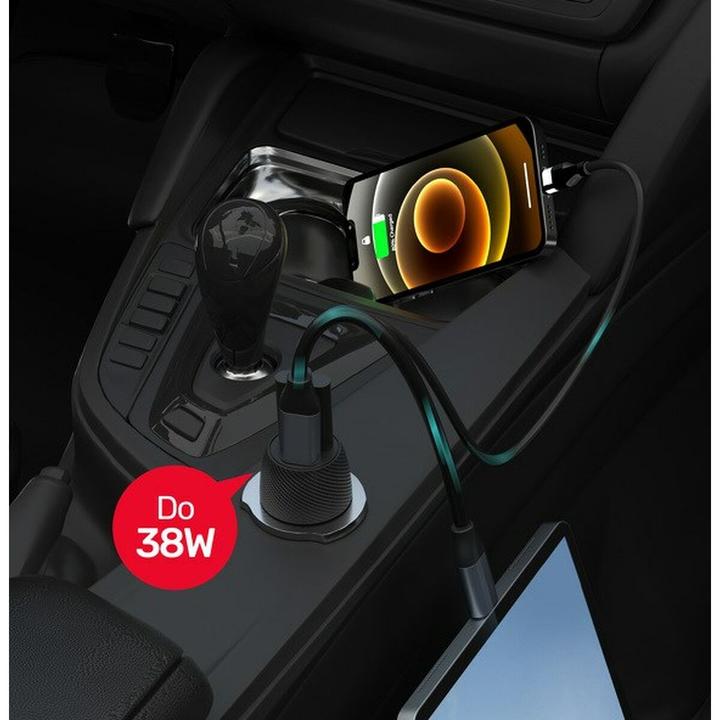 Produktbild Unitek CAR CHARGER, USB-A USB-C, QC3.0, P1400A