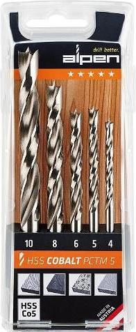 Actual product image Alpen Wood drill in plastic case (10 mm, 5 mm, 6 mm, 4 mm, 8 mm, 3 mm)