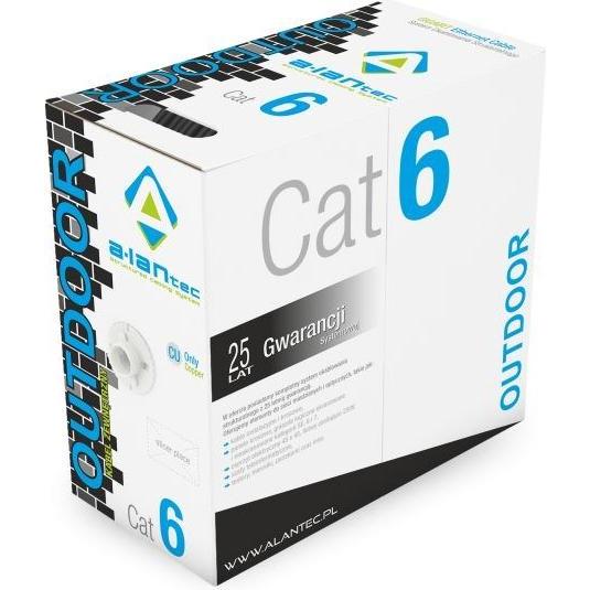 Alantec KIU6OUTS305 Netzwerkkabel U/UTP (UTP) (U/UTP, CAT6, 305 m), Netzwerkkabel