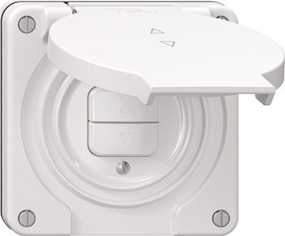 Actual product image Feller NUP with 2 function buttons white