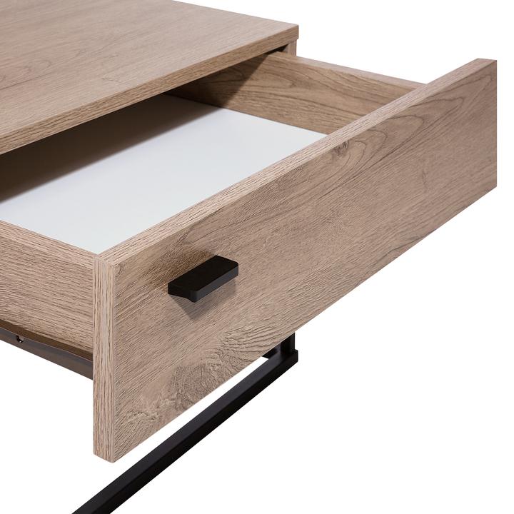 Produktbild Beliani Nachttisch dunkler Holzfarbton rechteckig 41 x 55 cm CAIRO (55 x 41 x 39 cm)