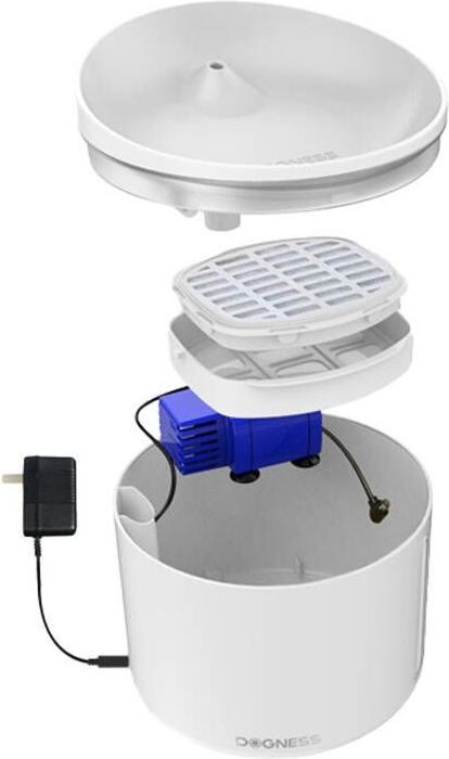 Immagine prodotto Dogness Fontana d'acqua per animali domestici 1l (bianco) (1 l)
