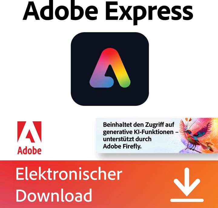 Actual product image Adobe Express Premium (1 User, 12 months)