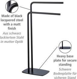 Immagine prodotto Wenko Porta asciugamani Iria nero