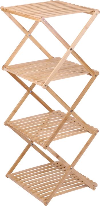 alpina Scaffale da bagno in bambù (38.50 x 33.50 x 93.50 cm)