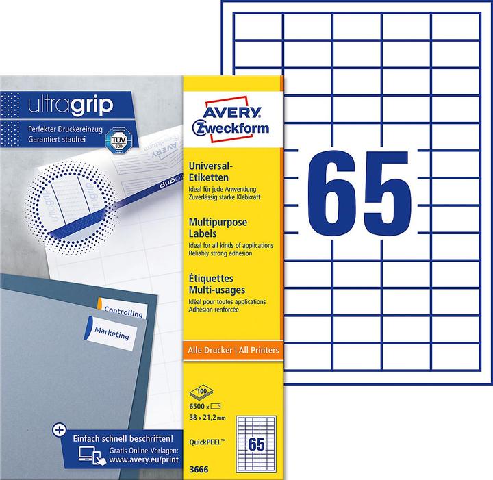 Image du produit Avery Étiquettes universelles