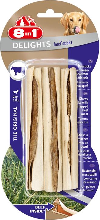 Image du produit 8in1 Delights Beef à mâcher (Adulte, 3 pcs, 75 g)