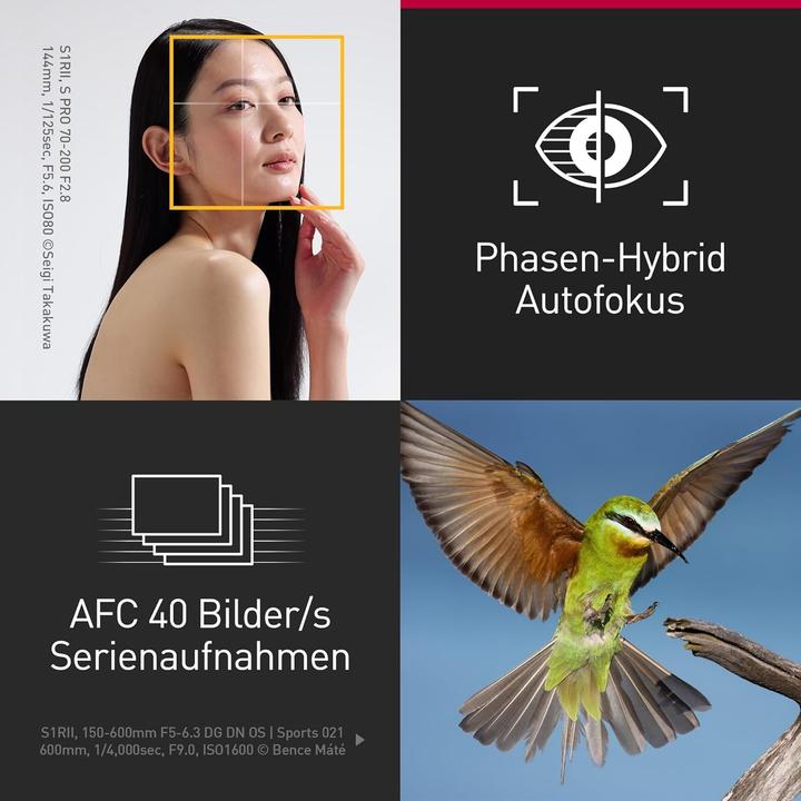 Immagine prodotto Panasonic Lumix S1RII (44.30 Mpx, Full frame / FX)