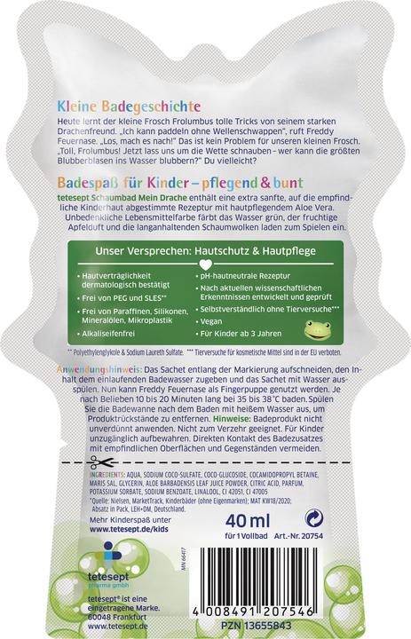 Actual product image Tetesept My dragon (Bubble bath, 40 ml)