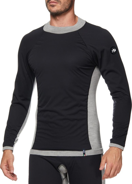 Image du produit Sixs Maillot manches longues TS4 MERINOS gris-noir L/XL (XL)
