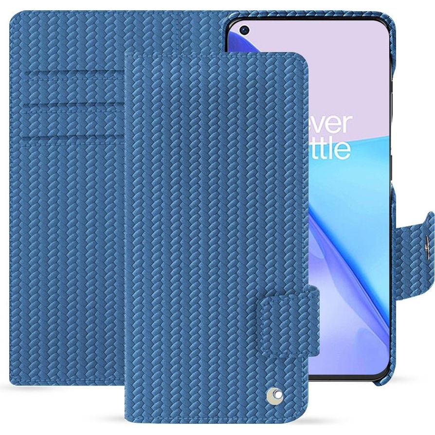 Noreve Lederschutzhülle OnePlus 11 (OnePlus 11), Smartphone Hülle, Blau