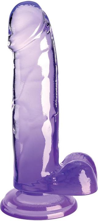 Actual product image Doc Johnson KingCockClear 7 w balls purple
