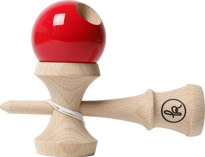 Actual product image Kendama Europe PLAY One red Kendama (Dutch, English, French, German, Italian)