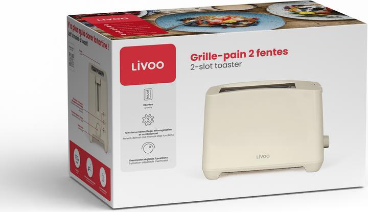 Produktbild Livoo 2 Scheiben Toastautomat
