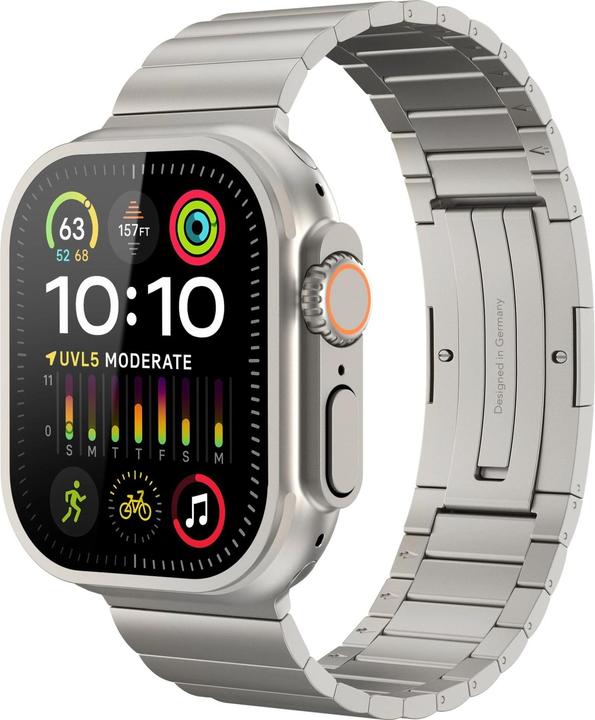 Produktbild Vonmählen Titan Gliederarmband Pro für Apple Watch 44/45/46/49mm, beige (Stainless Steel)