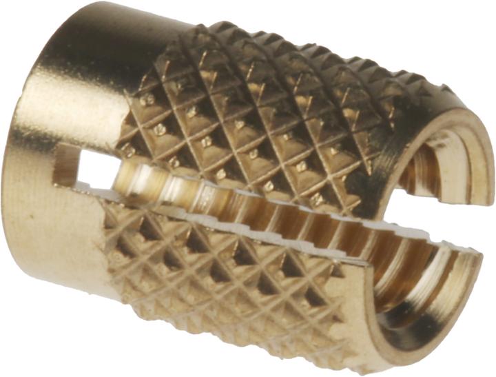 Produktbild RS PRO Spreizeinsätze Messing M4 eben (100 Schrauben pro Stück)