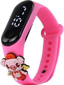 Immagine prodotto Lean Toys Piggy rosa Touchscreen-Uhr