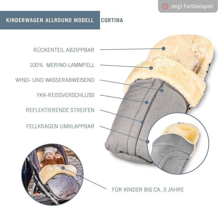 Immagine prodotto Der Fellhof Lammfellsack Cortina