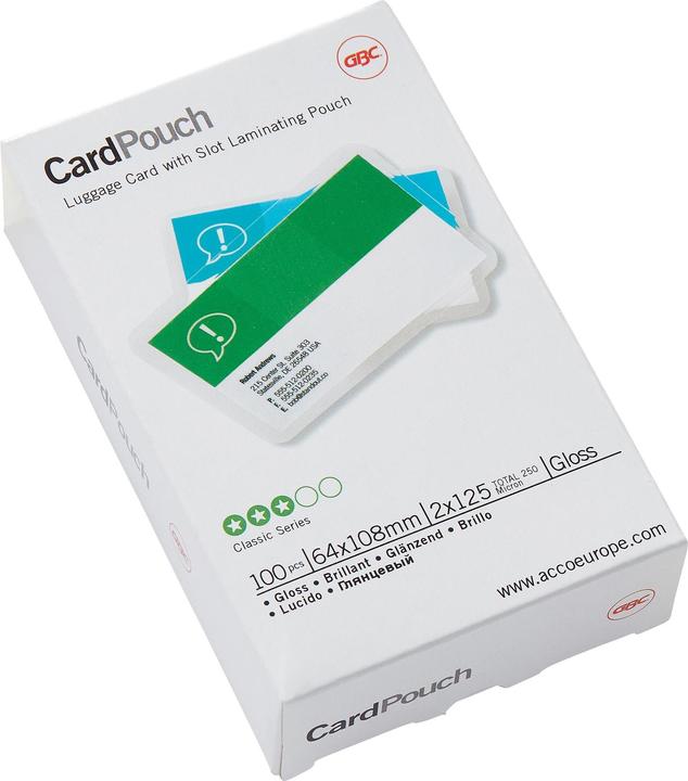 GBC CARD POUCH - Gepäckanhänger (Spezial, 100 Stück, 250 µm)