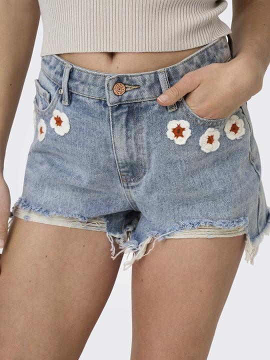 Produktbild Only ONLPACY Hohe Taille Normal geschnitten Jeans-Shorts Jeans-Shorts (XS)
