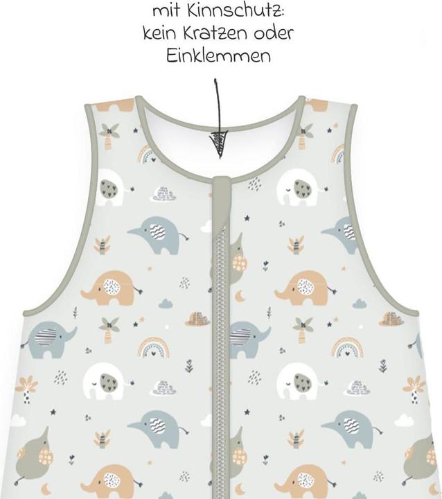 Image du produit Babybest Combinaison de sommeil Elephants (70 cm, 2.5 TOG)