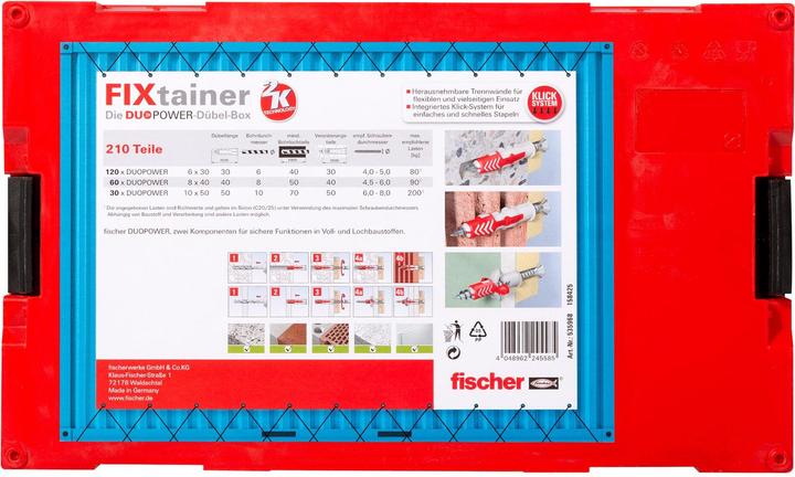 Immagine prodotto Fischer L-BOXX mini DuoPower (210 parti) (1 pz.)