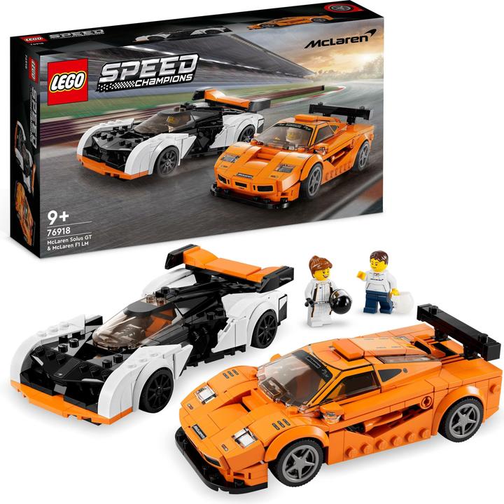 Produktbild LEGO McLaren Solus GT & McLaren F1 LM (76918, LEGO Speed Champions)