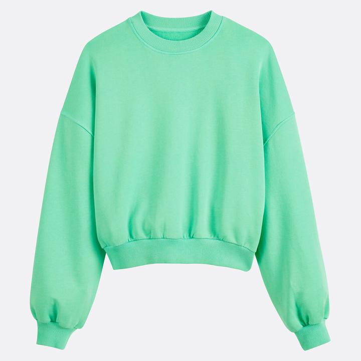 Actual product image La Redoute Collections Kurzes Sweatshirt mit Rundhalsausschnitt (XL)