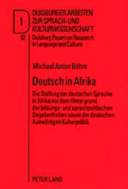 Produktbild Deutsch in Afrika (Deutsch, Michael Anton Böhm, 2003)