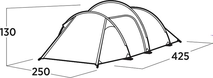 Produktbild Easy Camp Tunnelzelt Hemsedal 4 (olivgr?n, Modell 2025) (Tunnelzelt, 5.60 kg, 4 Personen)