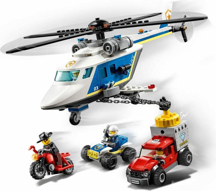 Productafbeelding LEGO Achtervolging met de politiehelikopter (60243, LEGO Stad)