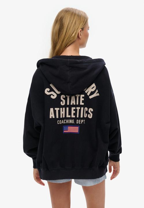 Actual product image Superdry Athletic Essentials Oversized Zip Hoodie (XS)
