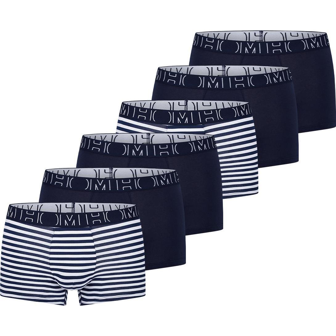 Thumbnail - HOM, Herren, Unterhosen, 6er Pack Christofer Retro Short / Pant, Blau, (XXL, 6er Pack)