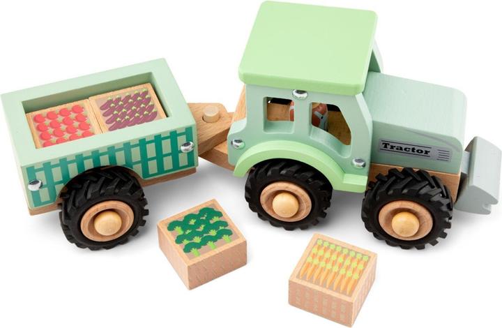 Immagine prodotto Eitech Trattore con rimorchio e verdure pastello