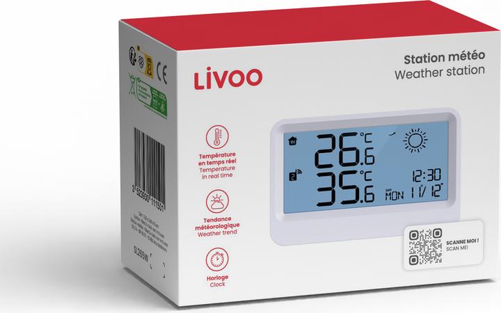 Actual product image Livoo Weather station