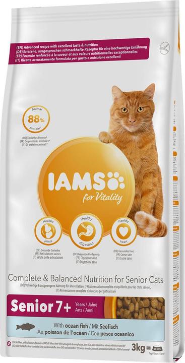 Immagine prodotto Iams per Vitality Senior con pesce di mare (Senior, 3 pz., 3000 g)