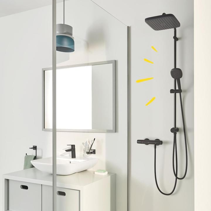 Actual product image Grohe Vitalio Start System 250 Flex Duschsystem mit Umstellung, eckig, Renovierungs-Set, variable Bohrlöch