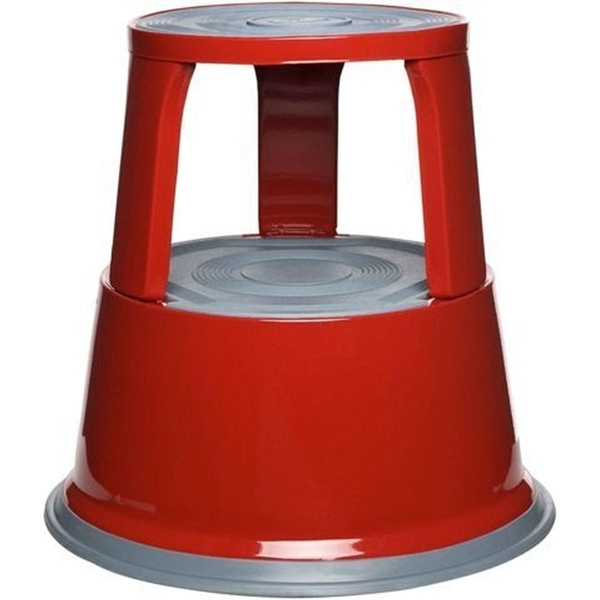 Alco, Hocker + Pouf, Rollhocker Metall bis 150kg rot