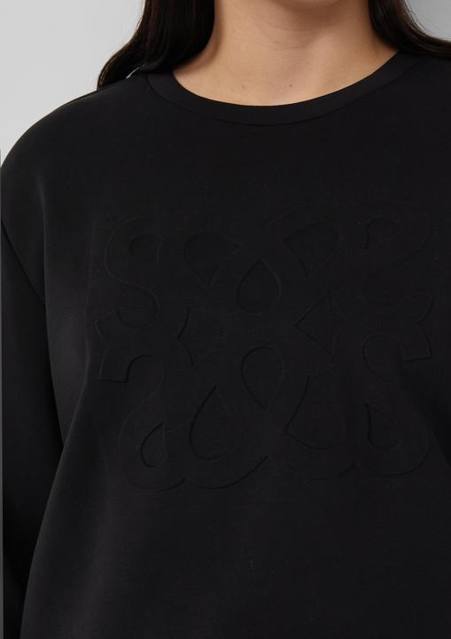 Produktbild s.Oliver Sweatshirt Scuba-Sweatshirt im Relaxed Fit mit Prägung (50)