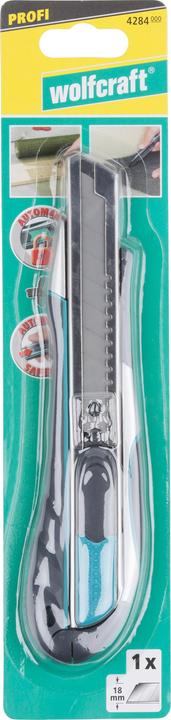 Immagine prodotto wolfcraft wolfcraft 1 Profi Dual Abbrechklingenmesser 18mm (Taglierini)