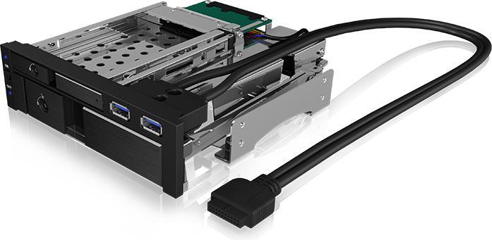 Icy Box IB-174SSK-U - Mobiles Speicher-Rack - 2.5", 3.5" (6.4 cm, 8.9 cm)