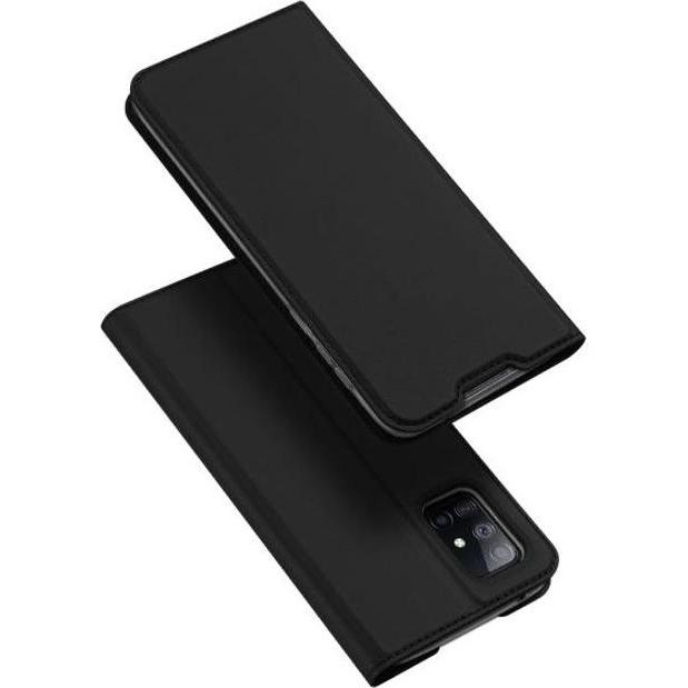 Dux Ducis Skin Pro Series Bookcover (Samsung Galaxy A51 5G), Smartphone Hülle, Schwarz