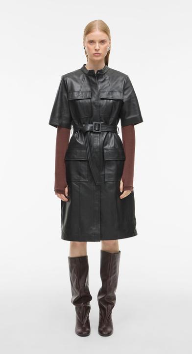 Image du produit Rouge Edit Leder Maxikleid (38)