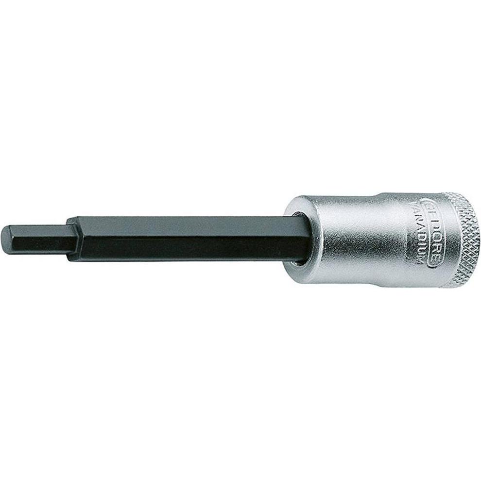Gedore, Steckschlüssel + Stecknuss, IN 30 L 4 Schraubendrehereinsatz 3/8" lang Innen-6-kant 4 mm (4 mm)