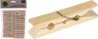 60er-Packung Wäscheklammern aus Bambus