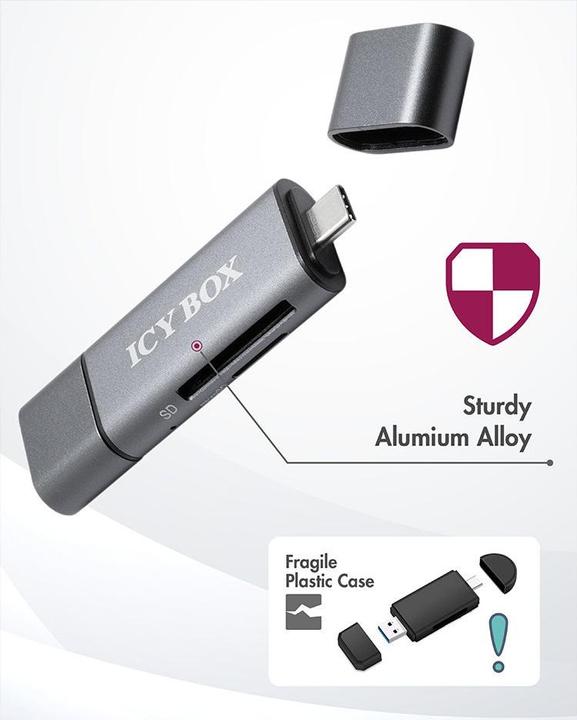 Produktbild Icy Box Ib-Cr200-C Sd (USB, USB 2.0 Micro-B)