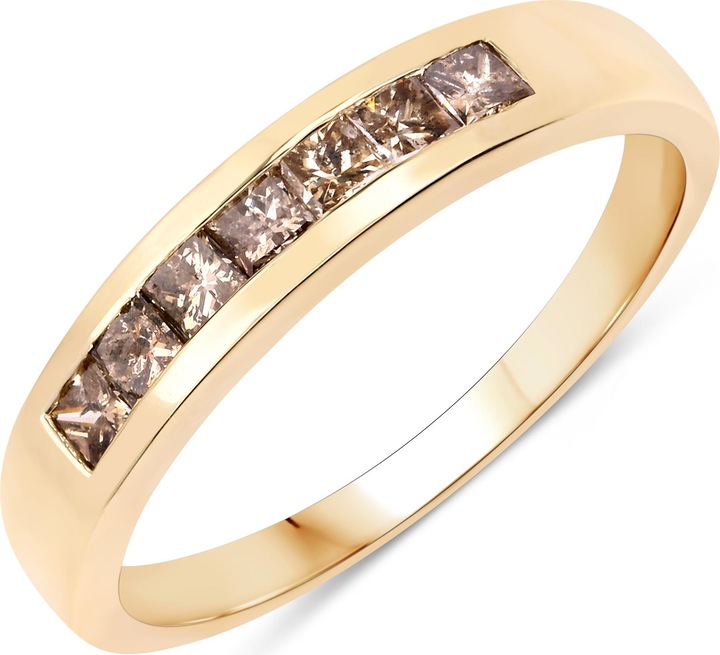 Produktbild Xen Ring mit 7 Diamanten 0,60 ct. 375 Gelbgold (57)