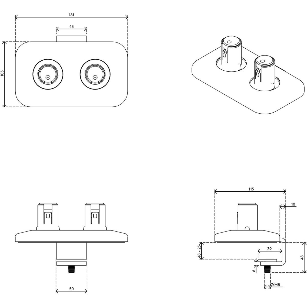 Thumbnail - Dataflex 65.940, Monitor Halterung, Weiss