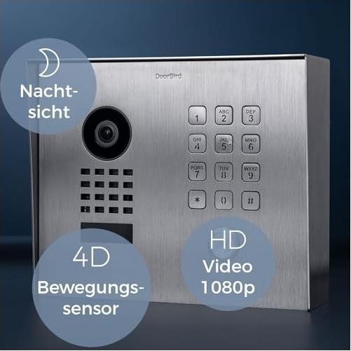 Actual product image Doorbird IP Door Station D1101KH Flush Mounting Classic (Ethernet)