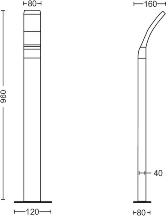Productafbeelding Philips Schijnwerper padverlichting (1200 lm, IP44)